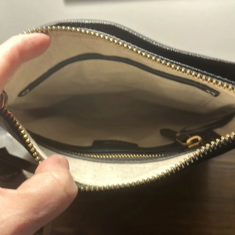 Botkier Chelsea Pebbled Leather Crossbody Bag With Gold Hardware.
